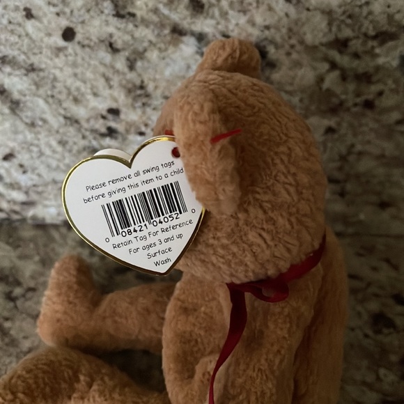 RARE RETIRED TY Beanie Baby “ Curly “ with tag errors - Picture 7 of 7